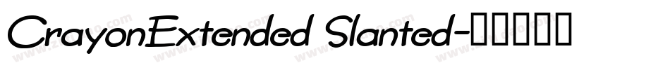 CrayonExtended Slanted字体转换
